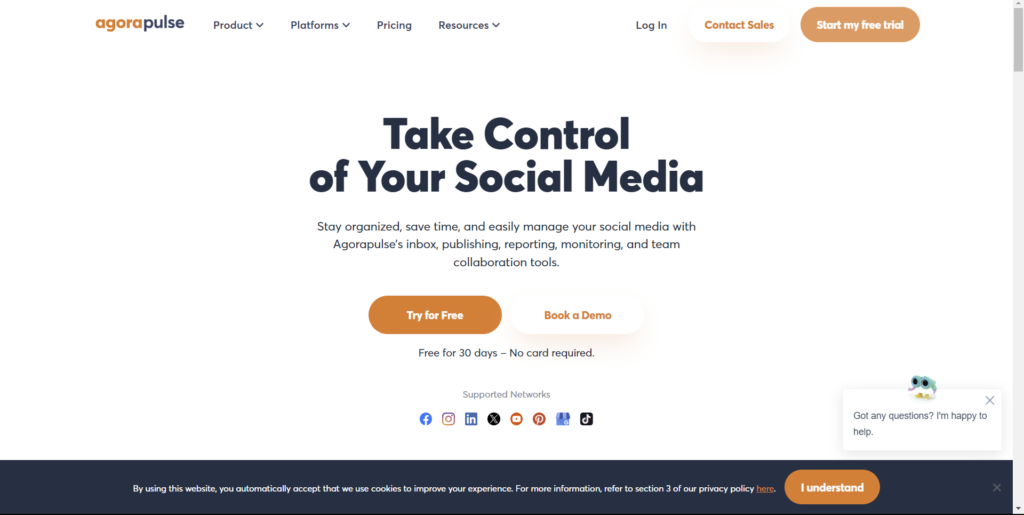 Dashboard AgoraPulse Optimalisasi Social Media Management - WiseWebster.com