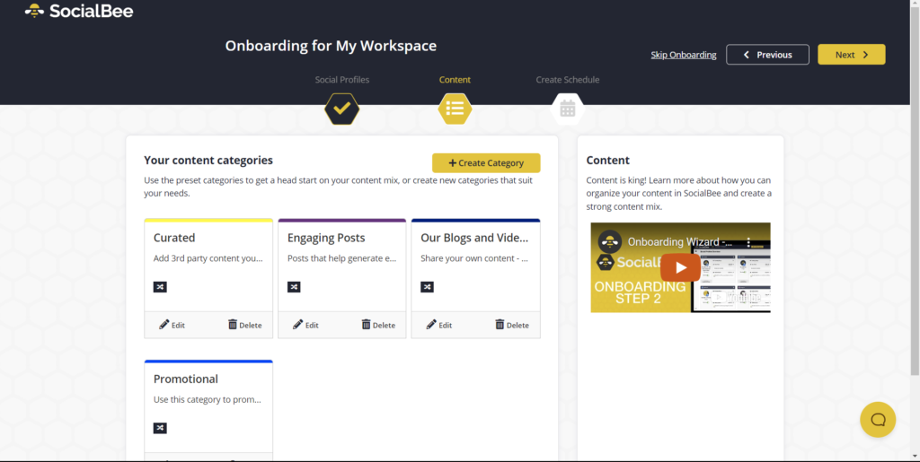 Dashboard SocialBee Optimalisasi Social Media Management - WiseWebster.com