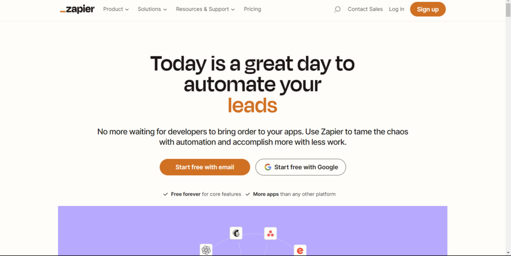 Dashboard Zapier Optimalisasi Social Media Management - WiseWebster.com