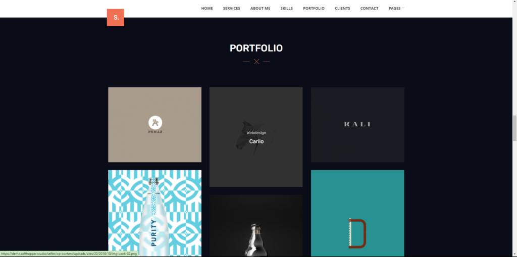 Layout portofolio yang menarik perhatian -WiseWebster.com