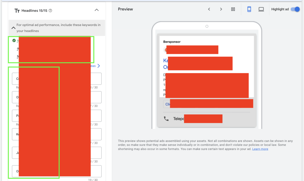 Setup Headline dan Kata Kunci di Google Ads merupakan salah satu cara untuk mempersonalisasikan konten iklan lewat bantuan Google Ads