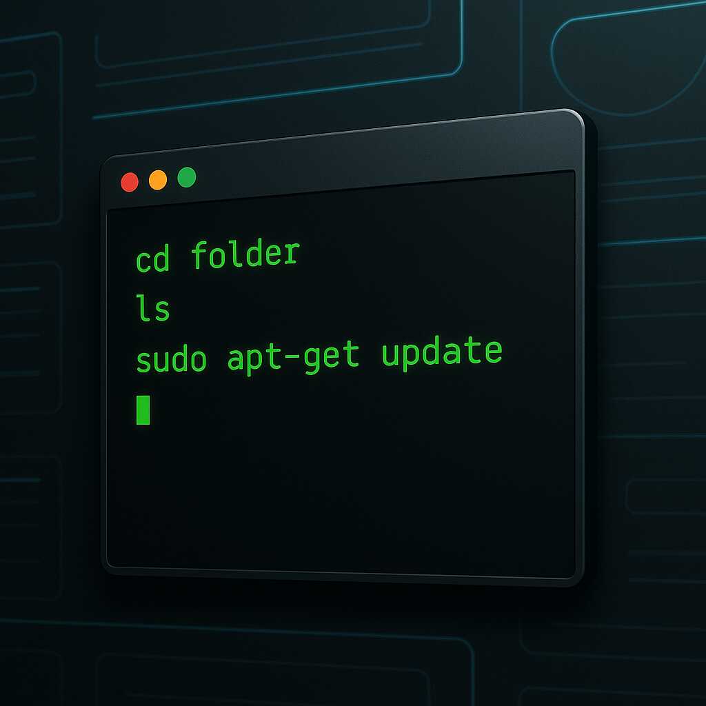 Antarmuka Command Line (CLI) klasik dengan teks hijau yang ikonik – alat favorit pengguna tingkat lanjut