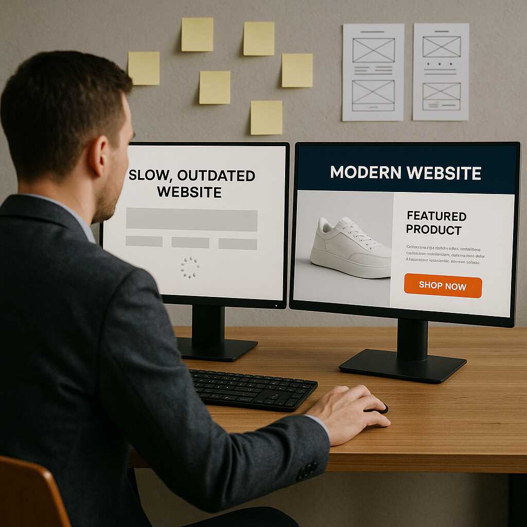 Tampilan website yang sudah usang perlu di-upgrade agar bisa bersaing secara digital