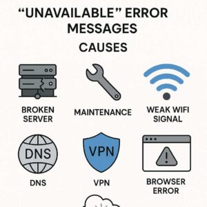 penyebab umum munculnya error unavailable di website dan aplikasi